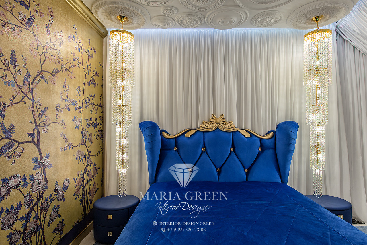 Art Deco and classic style in the interior of the apartment