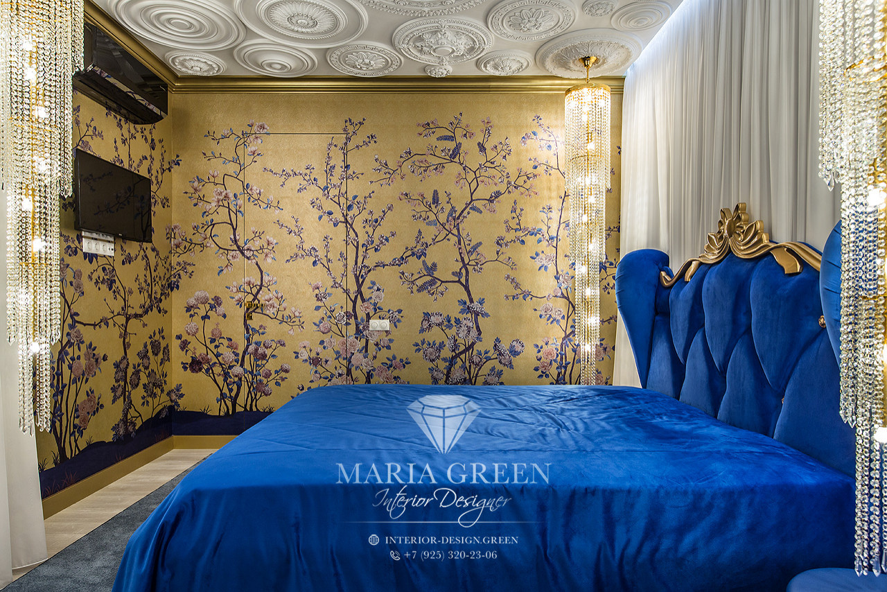 Art Deco and classic style in the interior of the apartment