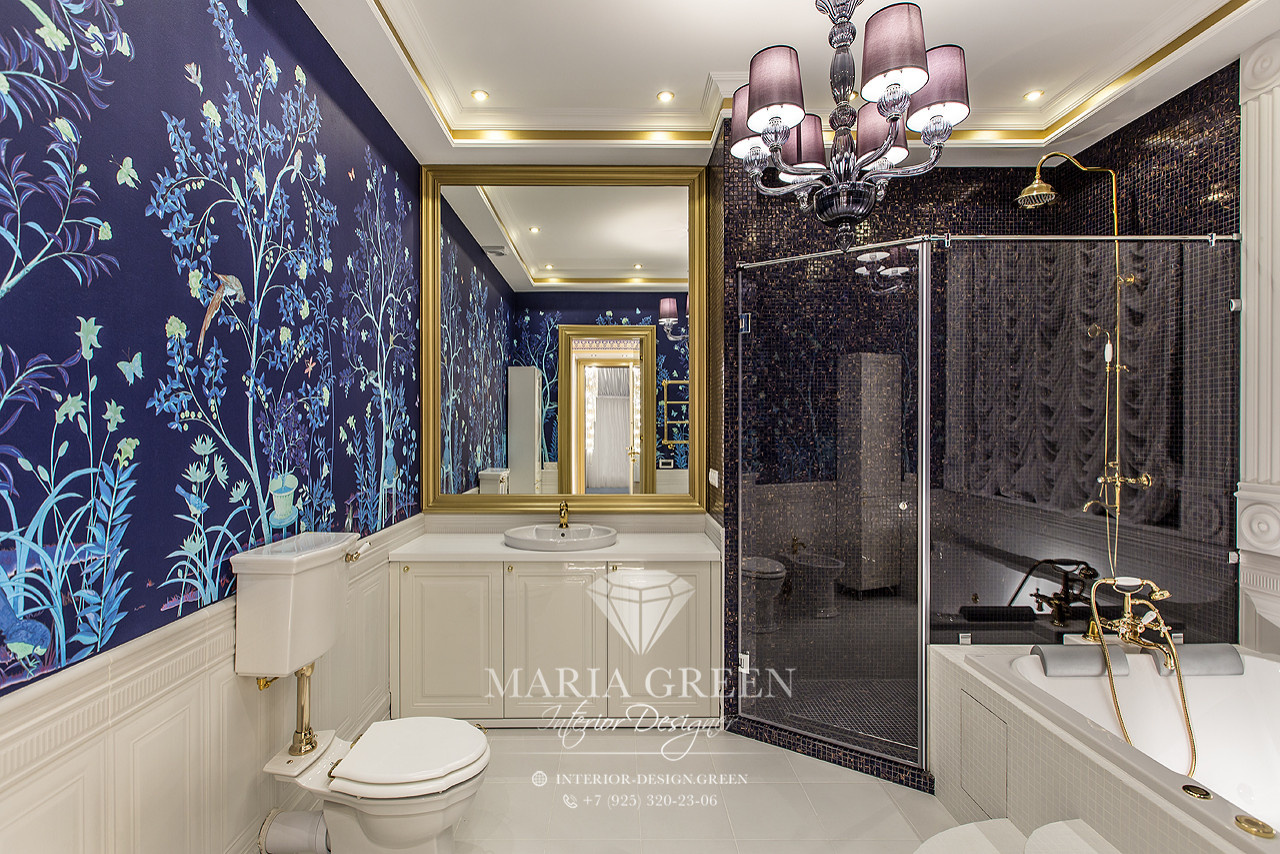 Art Deco and classic style in the interior of the apartment