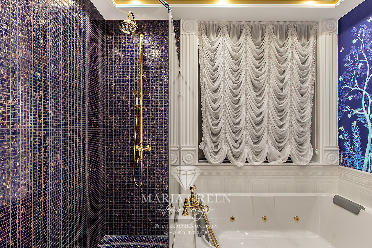 Art Deco and classic style in the interior of the apartment
