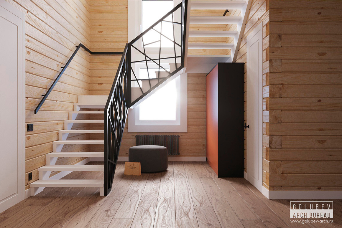 Интерьеры деревянного дома, г. Красноярск, 135 м2