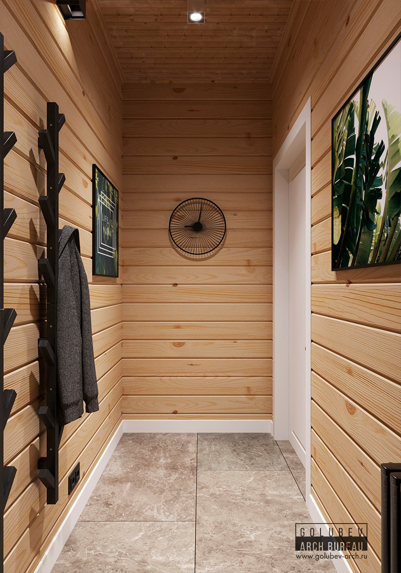 Интерьеры деревянного дома, г. Красноярск, 135 м2