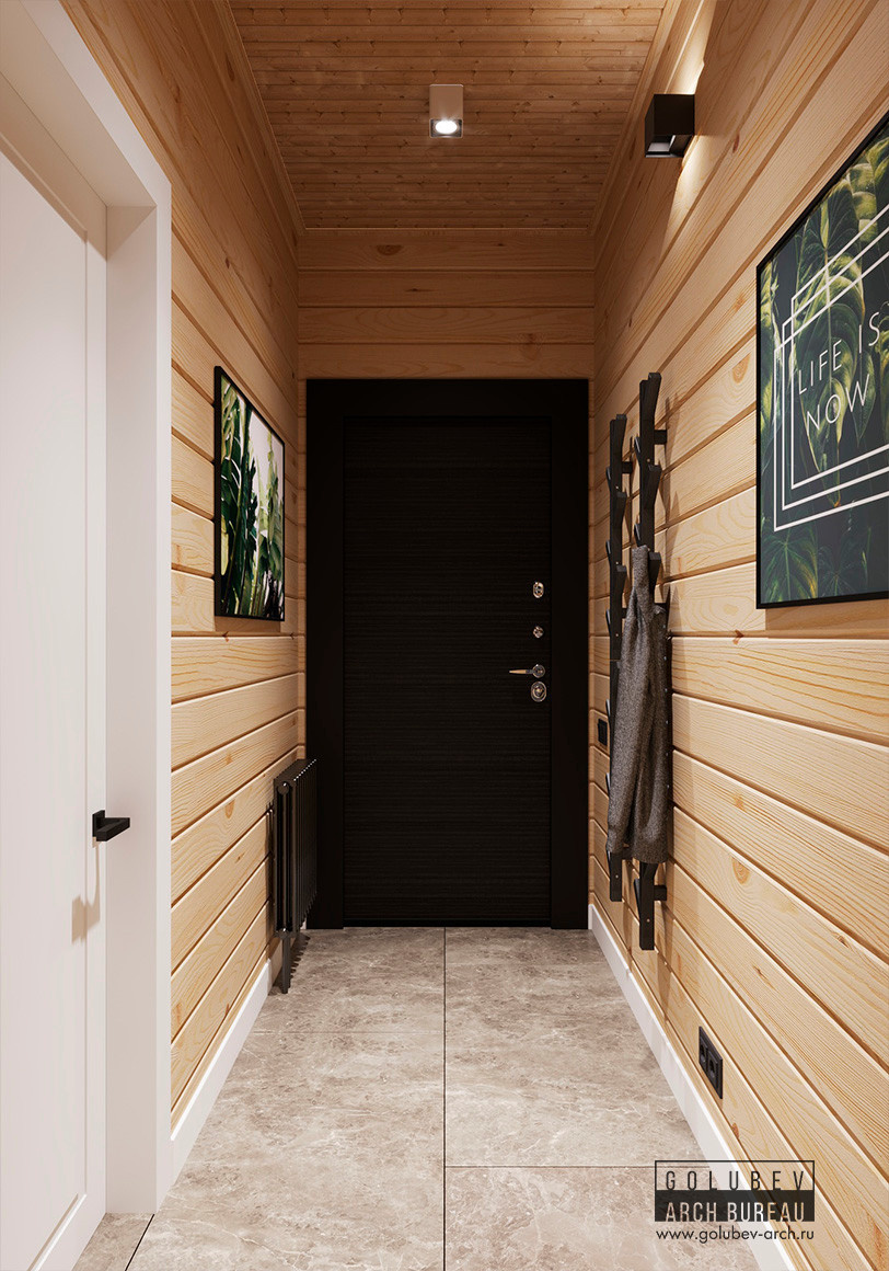 Интерьеры деревянного дома, г. Красноярск, 135 м2