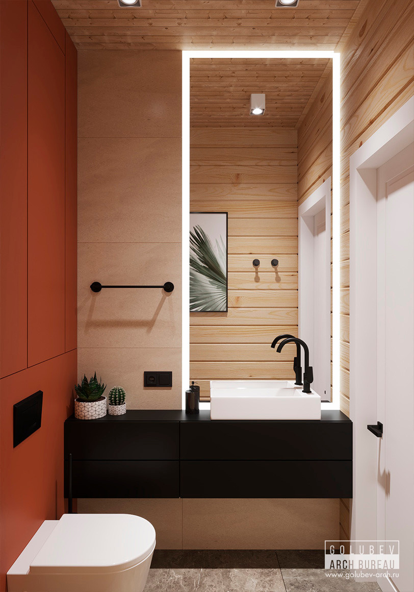 Интерьеры деревянного дома, г. Красноярск, 135 м2