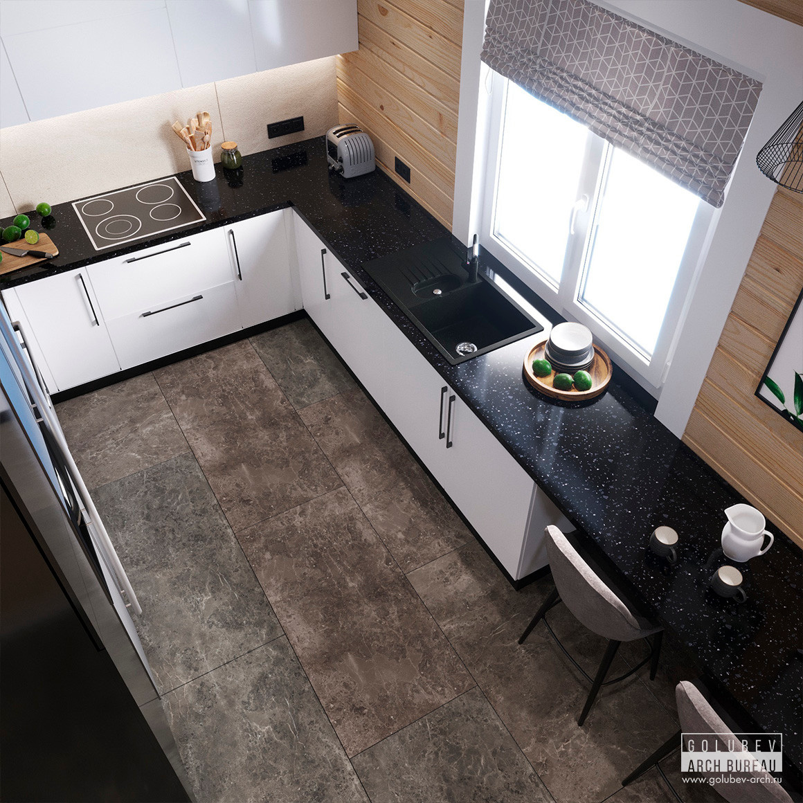 Интерьеры деревянного дома, г. Красноярск, 135 м2