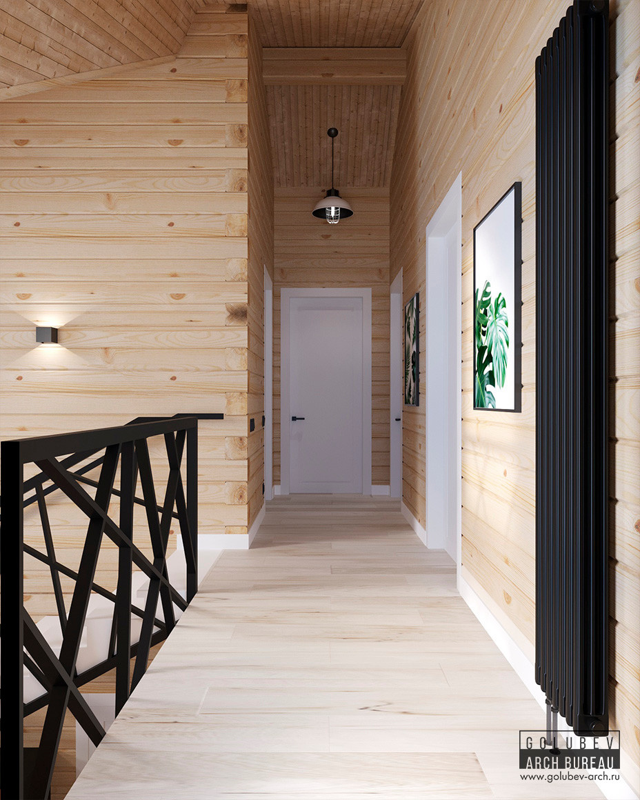 Интерьеры деревянного дома, г. Красноярск, 135 м2