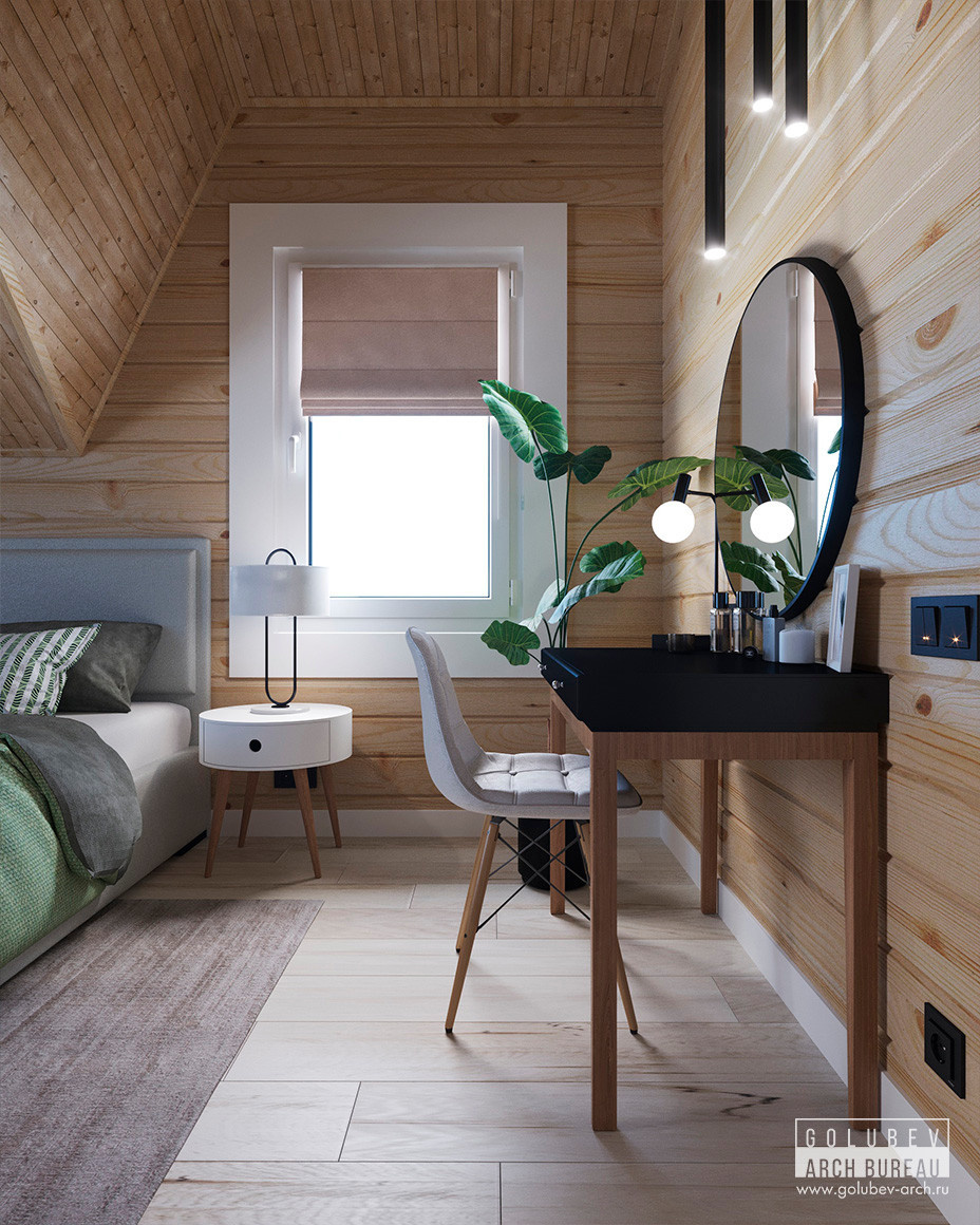 Интерьеры деревянного дома, г. Красноярск, 135 м2