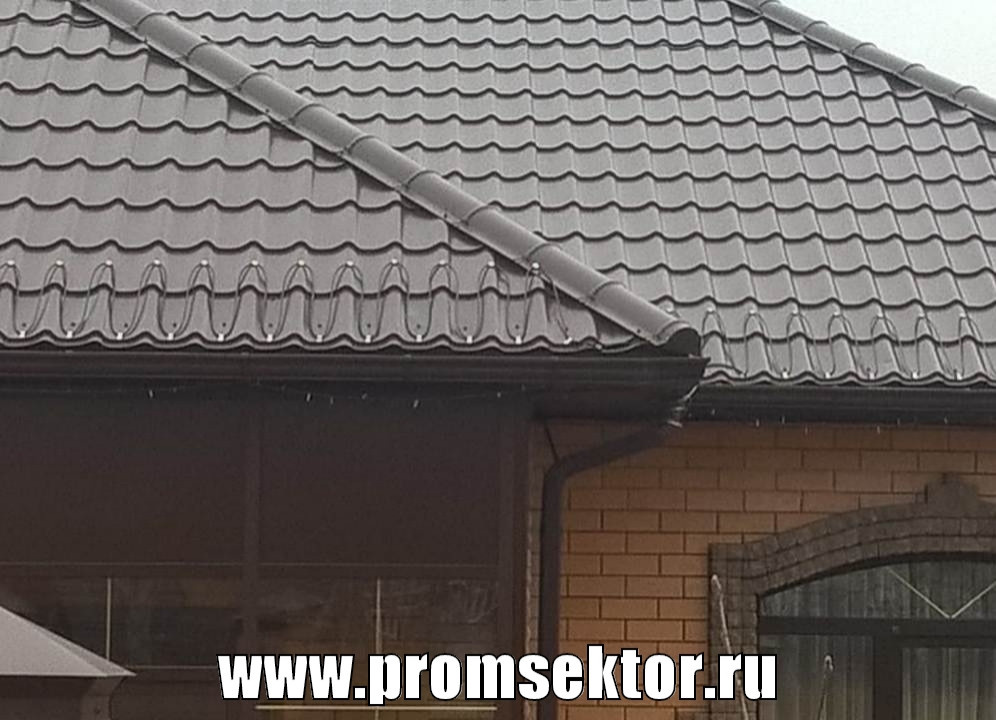 Антиобледенение кровли и водостоков