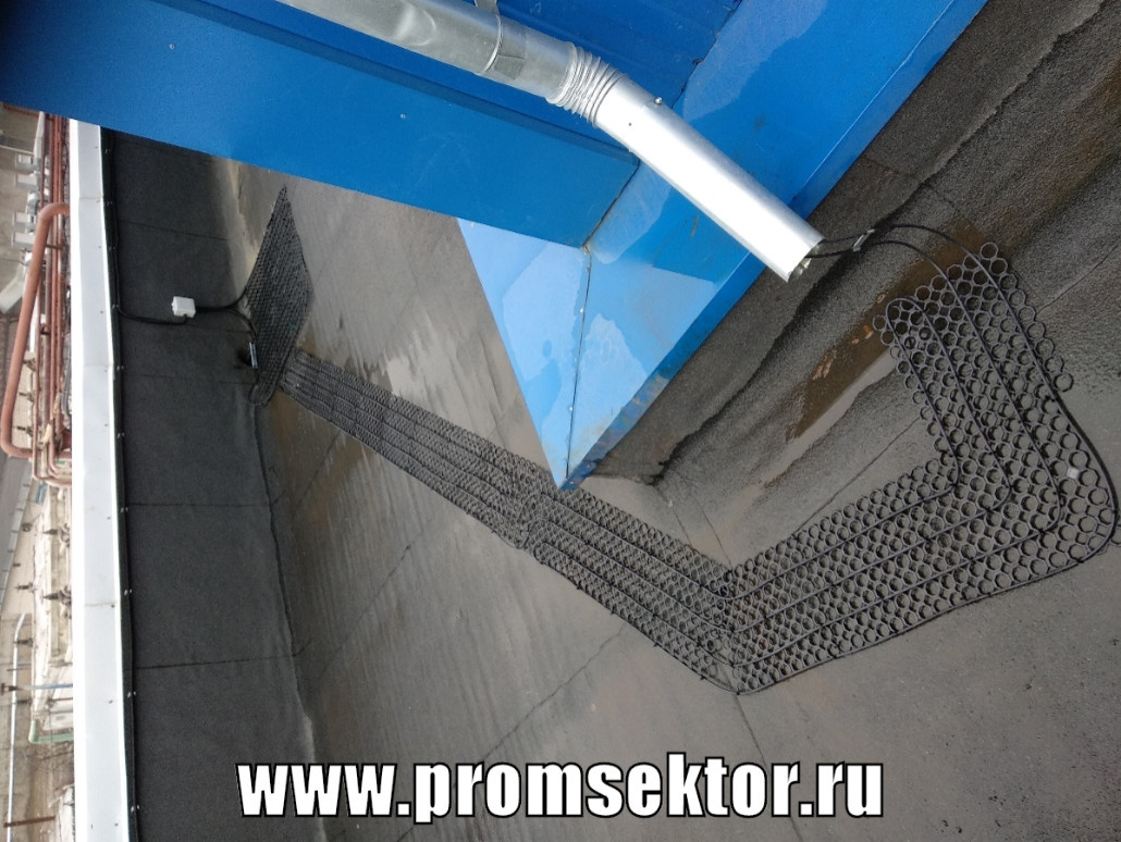 Антиобледенение кровли и водостоков