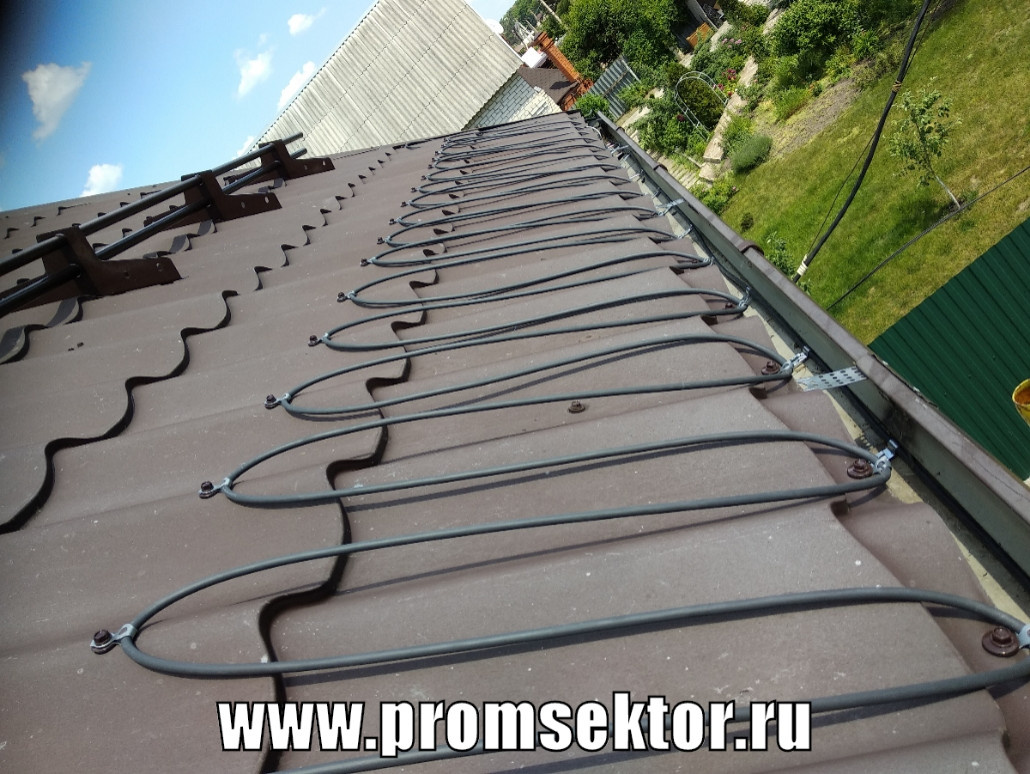 Антиобледенение кровли и водостоков