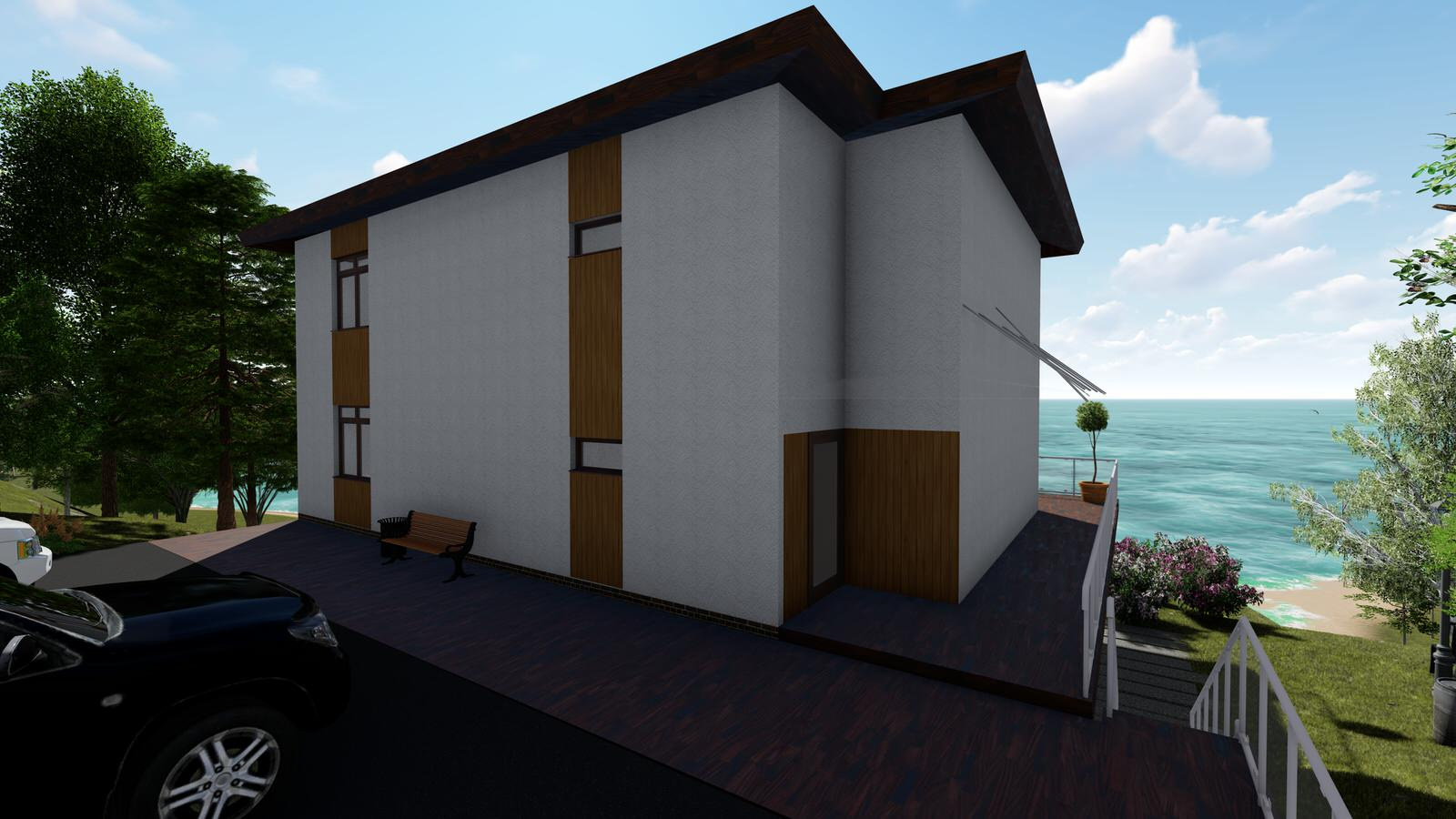 3-х этажный дом на берегу моря в Сочи