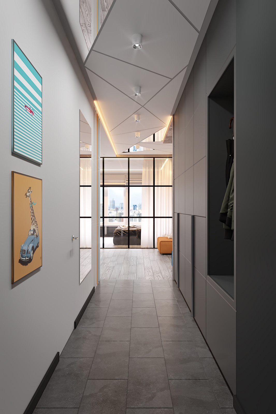 Дизайн квартиры 60 кв.м. в ЖК "Дом на Мосфильмовской"