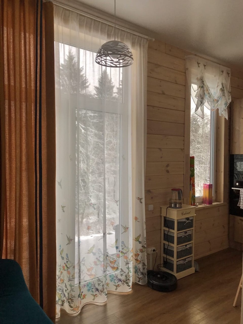 Кухня-гостиная в загородном доме