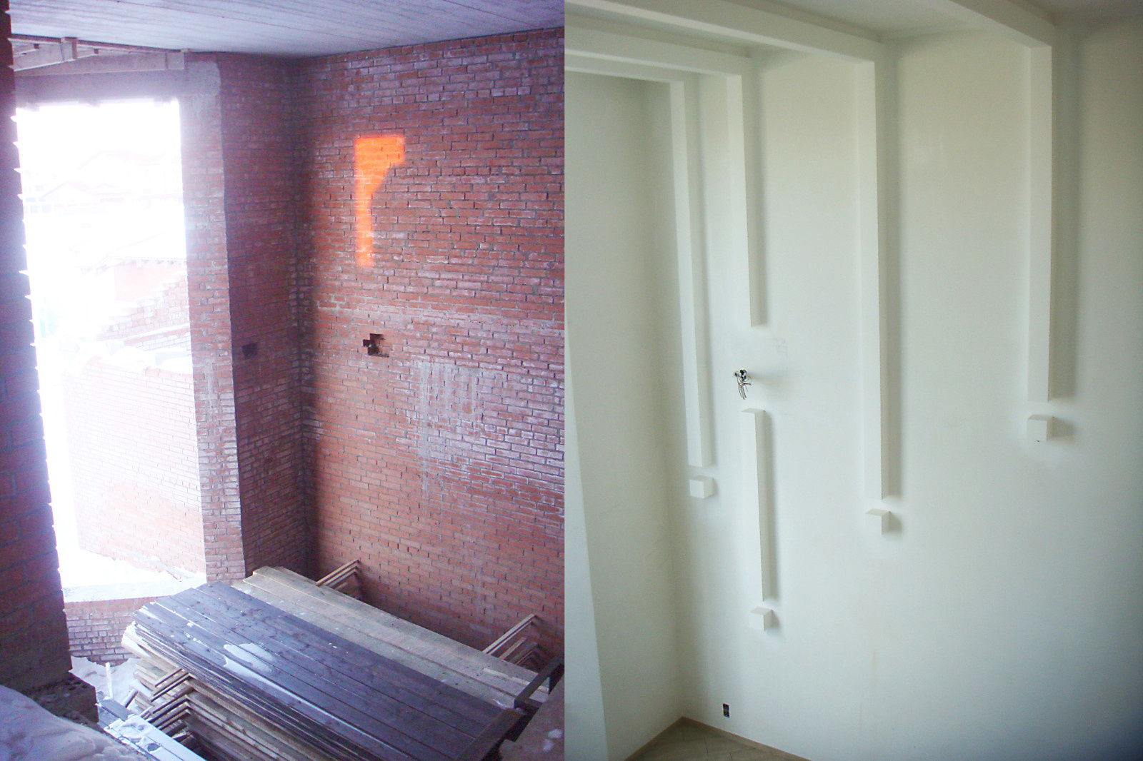 Гостиная, процесс реализации проекта