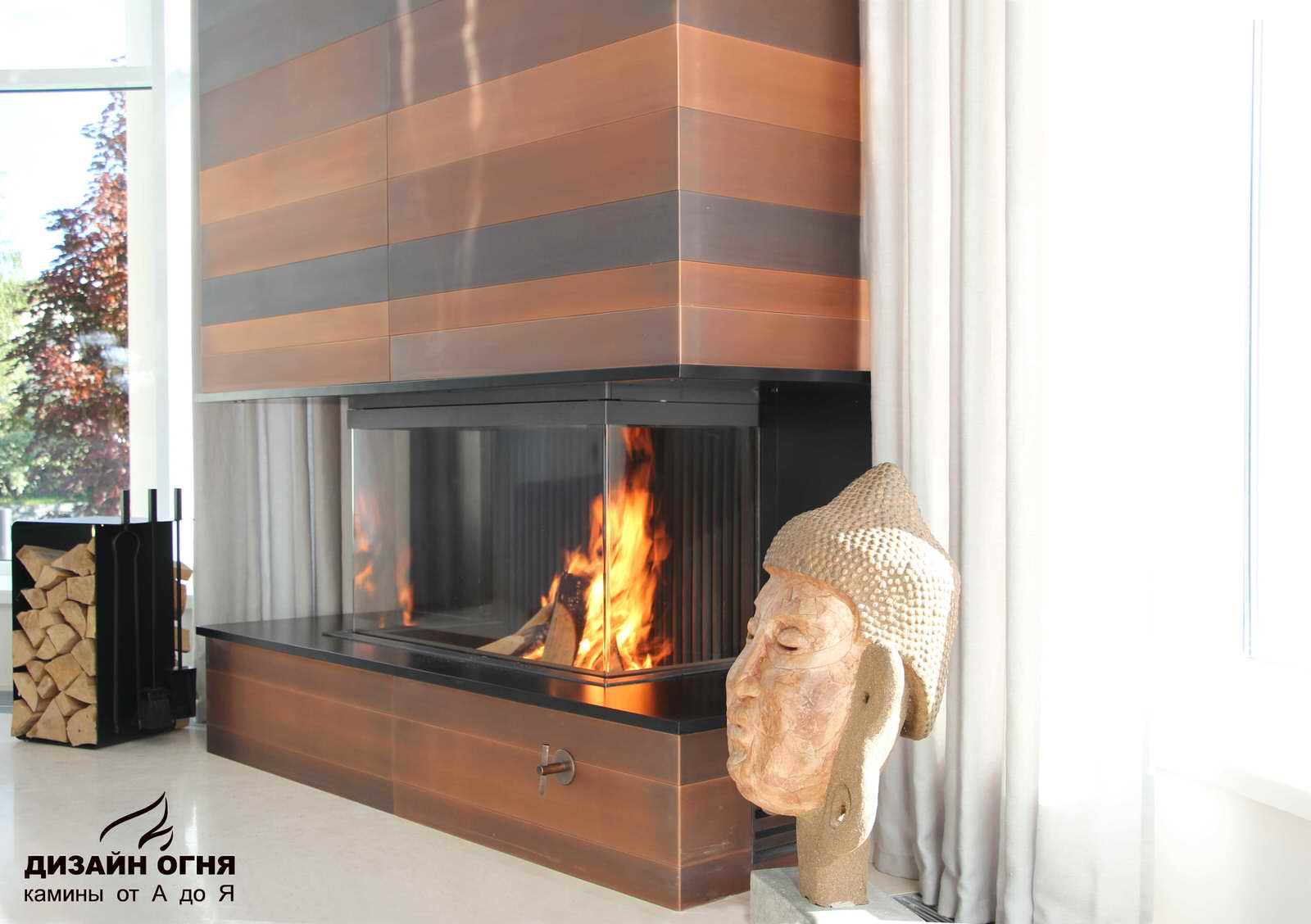 камин с сердцем от KalFire