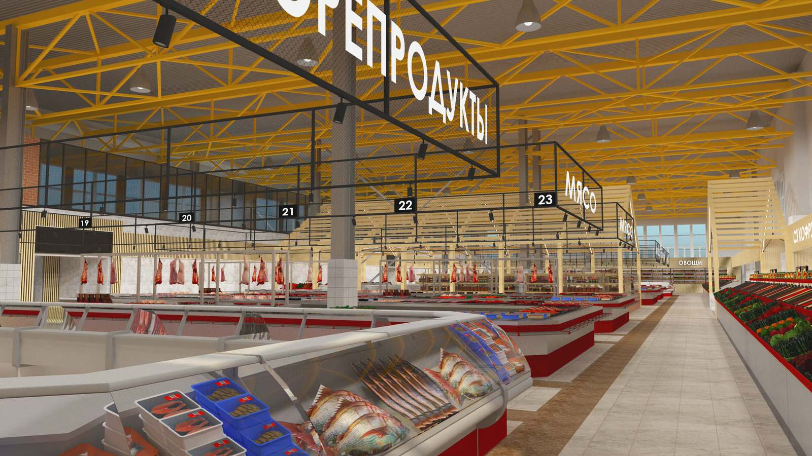Концептуальное решение внутреннего пространства Центрального Рынка