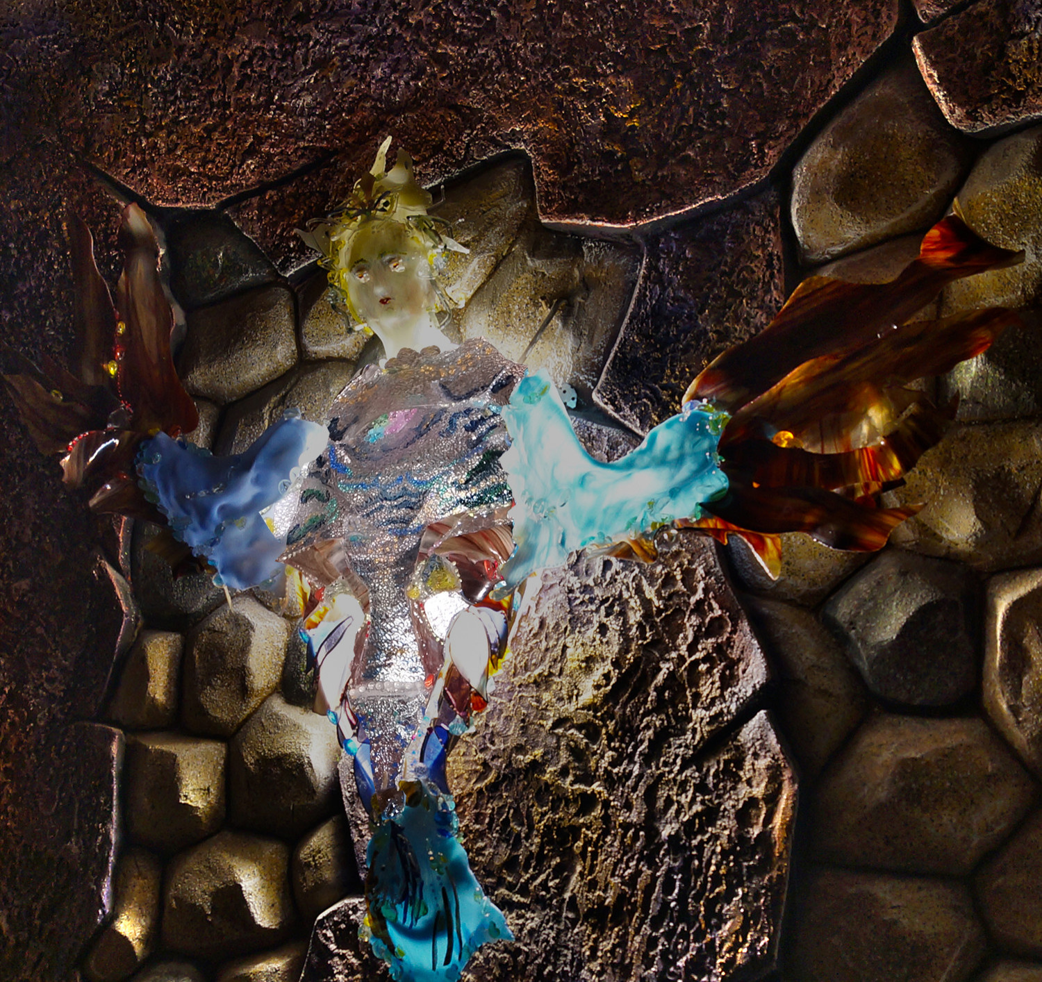 Обьемный витраж-витражные лампы в стиле тиффани.