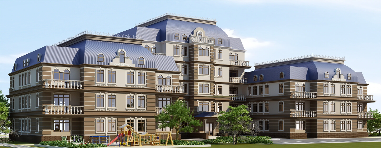 Обложка проекта: Создание фасадов жилого дома