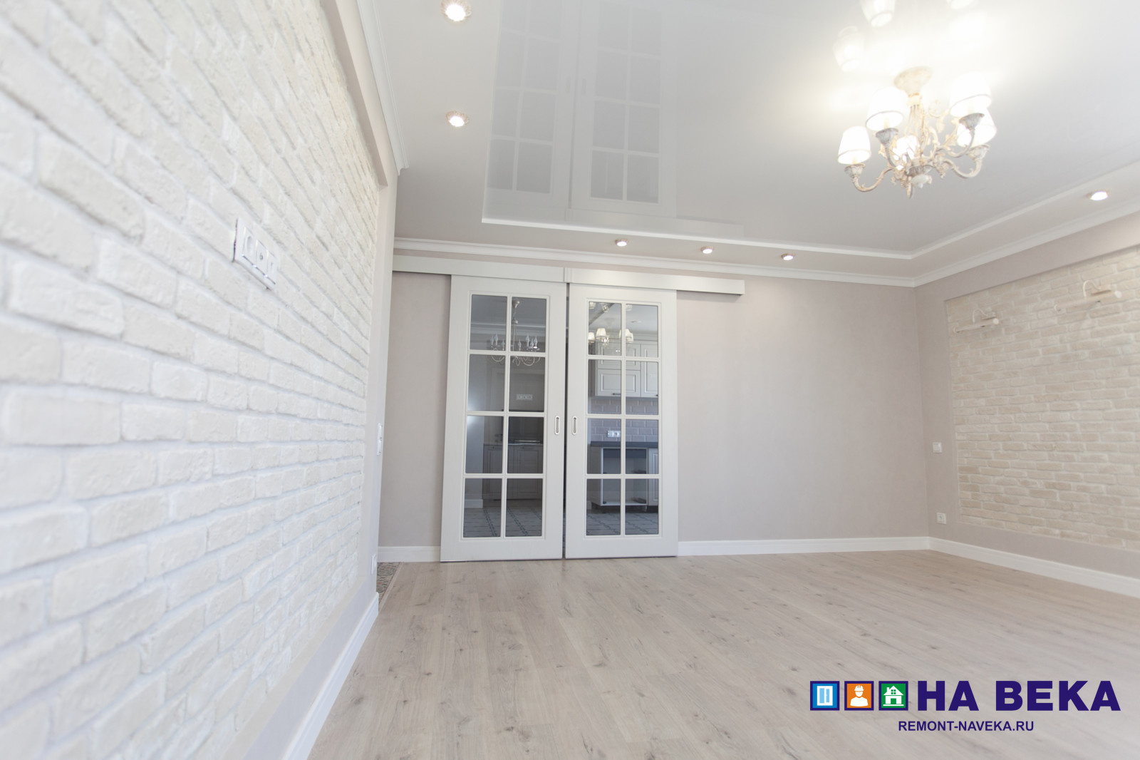 Ремонт квартиры с дизайн интерьером 105м2 в стиле современная классика