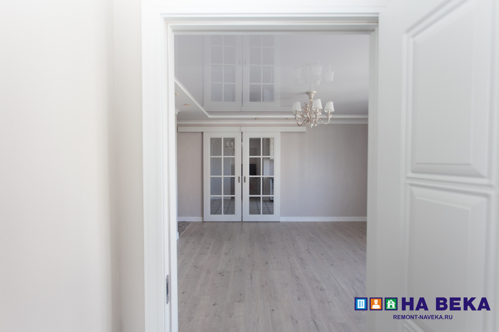 Обложка проекта: Ремонт квартиры с дизайн интерьером 105м2 в стиле современная классика