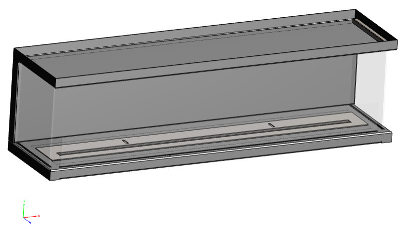 Обложка проекта: Биокамин торцевой с дровницей