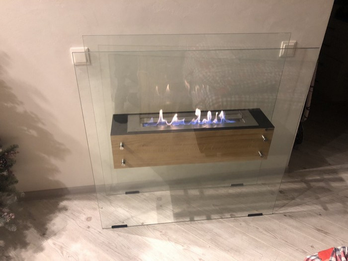 Проект напольного биокамина Oak Glass