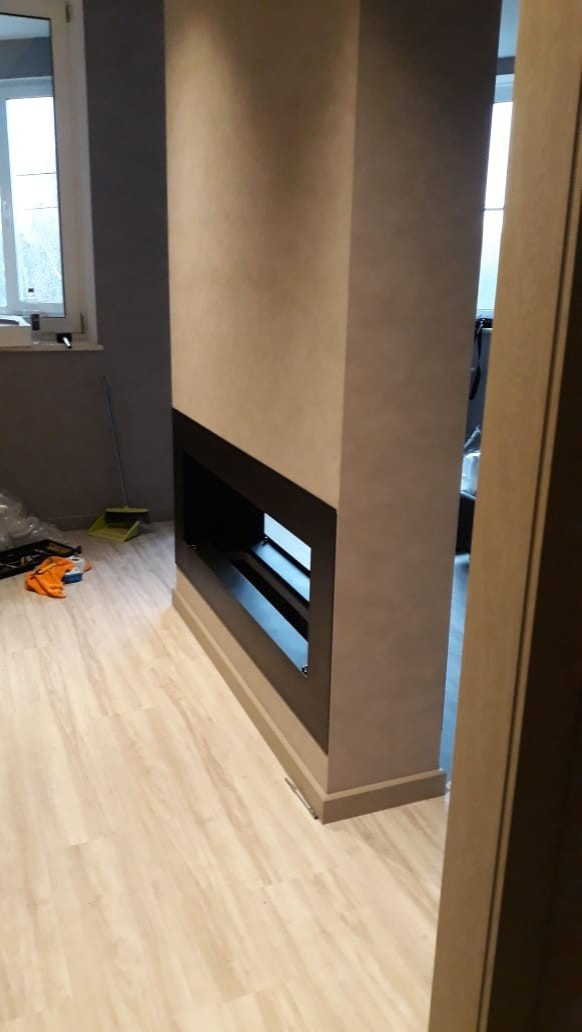 Сквозной биокамин 1600 мм «под ключ»