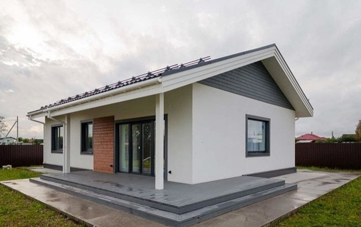 загородный дом площадь дома 82,7 кв. м