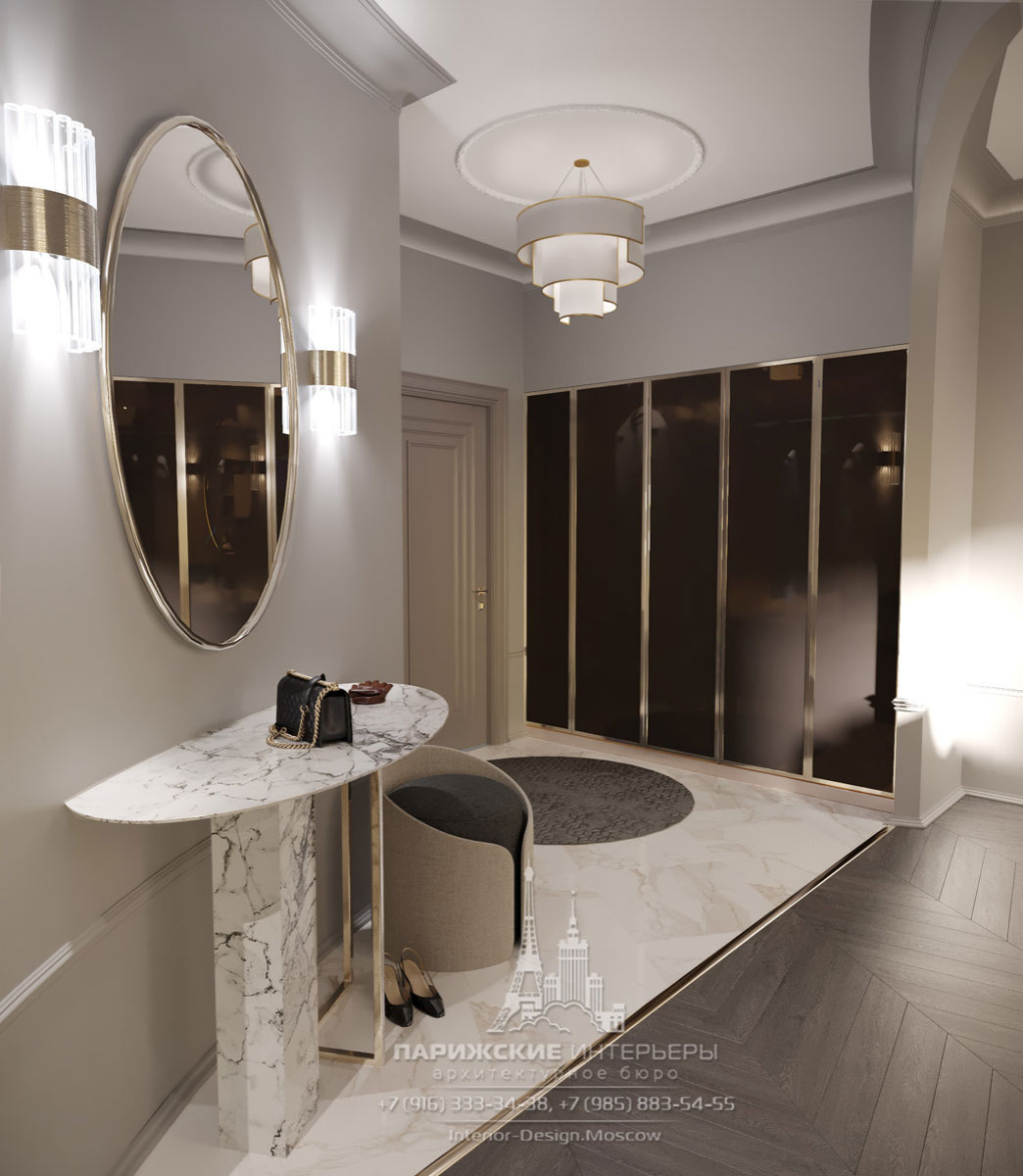 50 оттенков серого. Дизайн 2-комнатной квартиры в светлых тонах