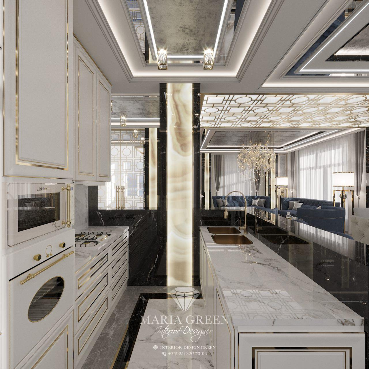 Art Deco House Design with Indoor Pool