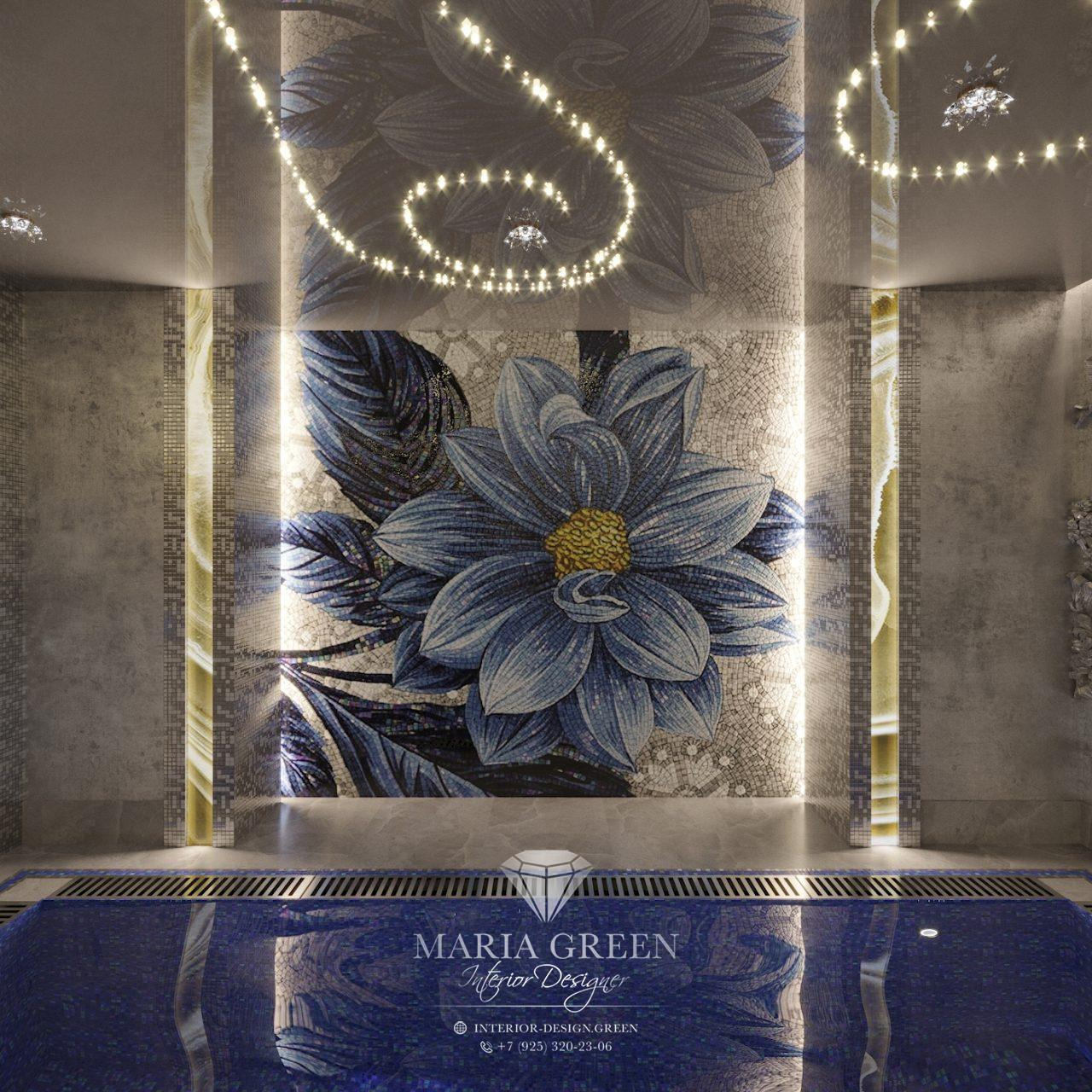 Art Deco House Design with Indoor Pool