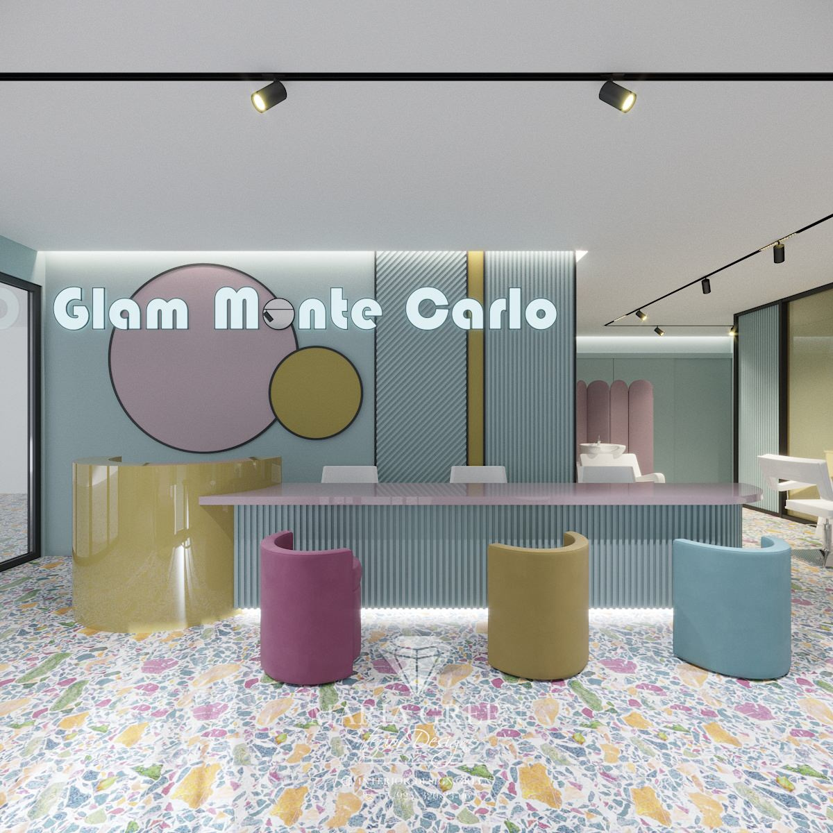 A stylish beauty salon in Milan