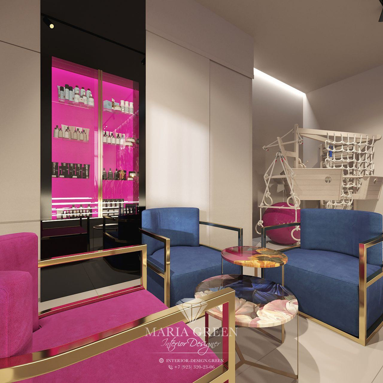 The design of a beauty salon in Israel