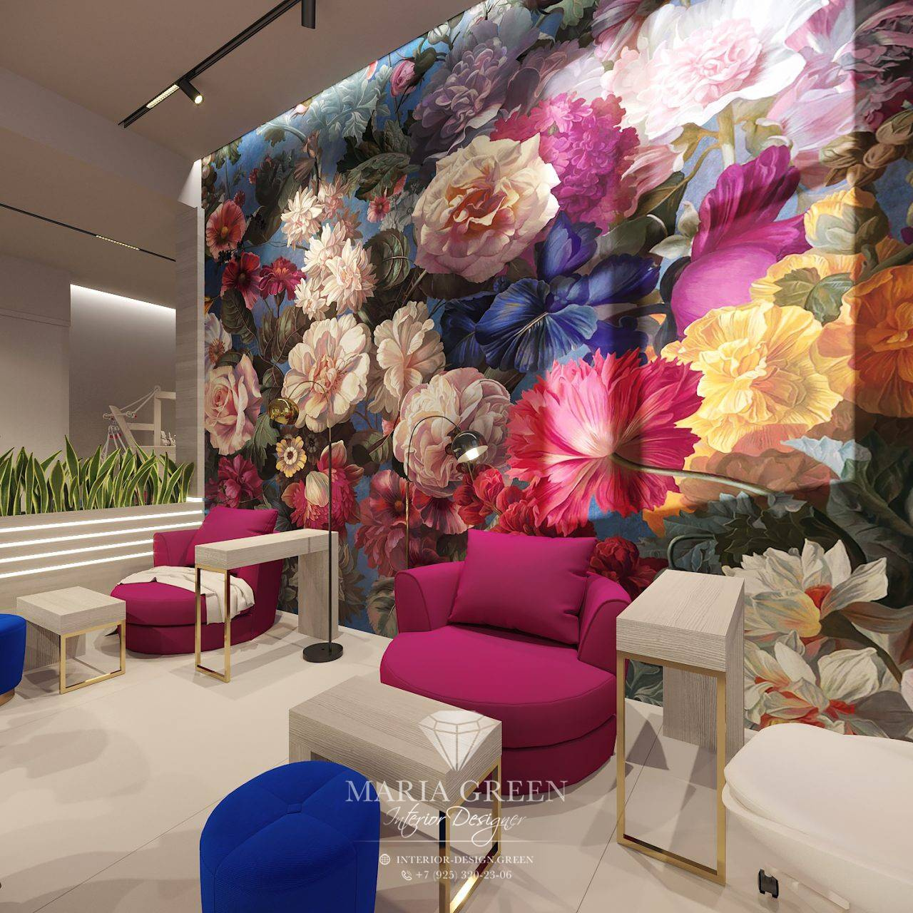 The design of a beauty salon in Israel