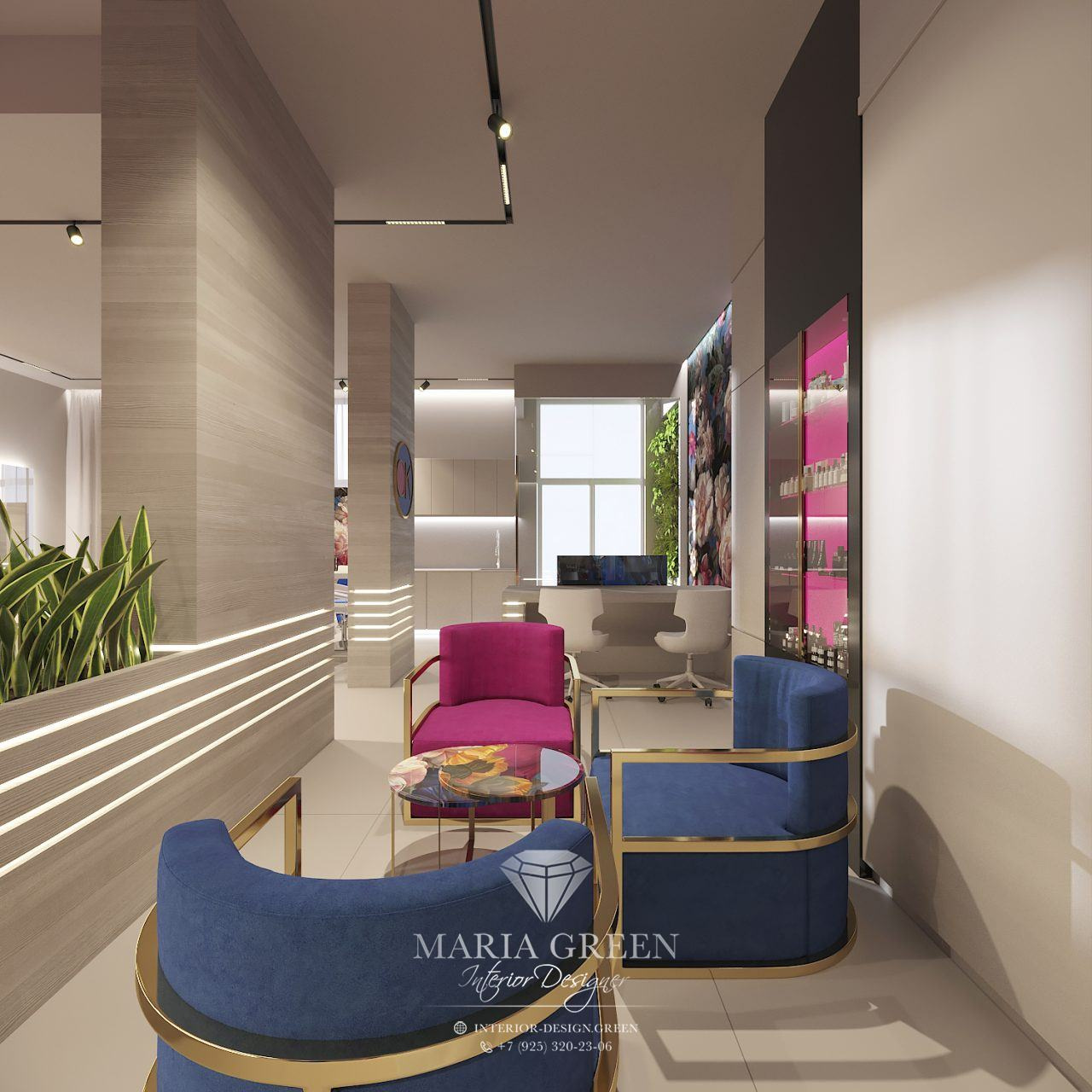 The design of a beauty salon in Israel