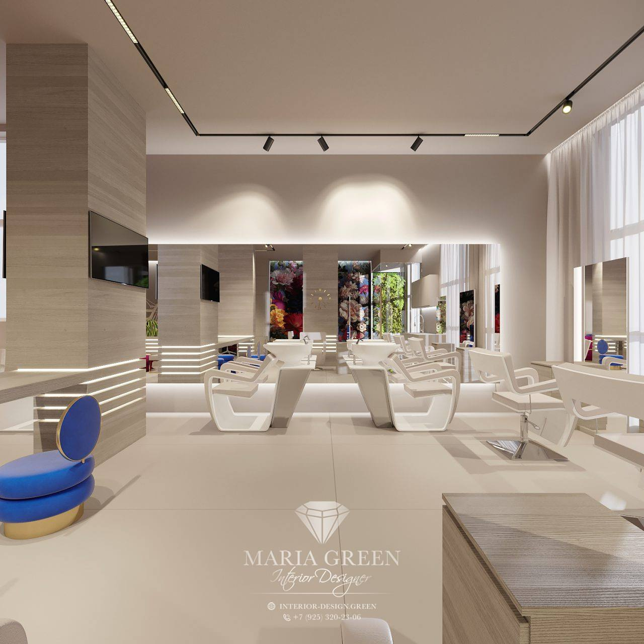 The design of a beauty salon in Israel