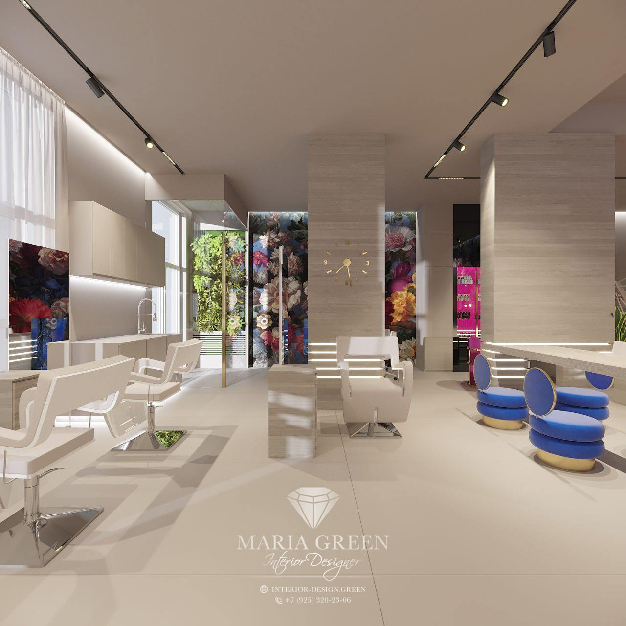 The design of a beauty salon in Israel