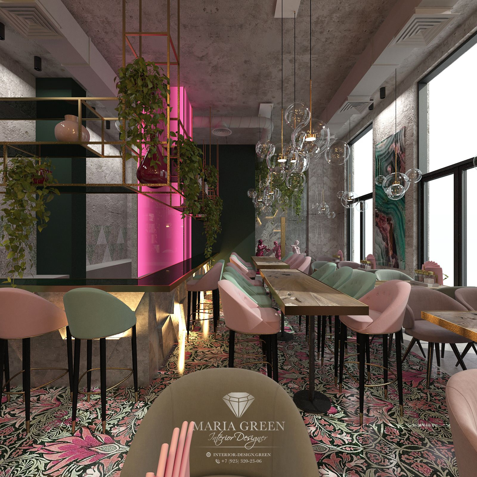 A design of the cafe “Baranka”