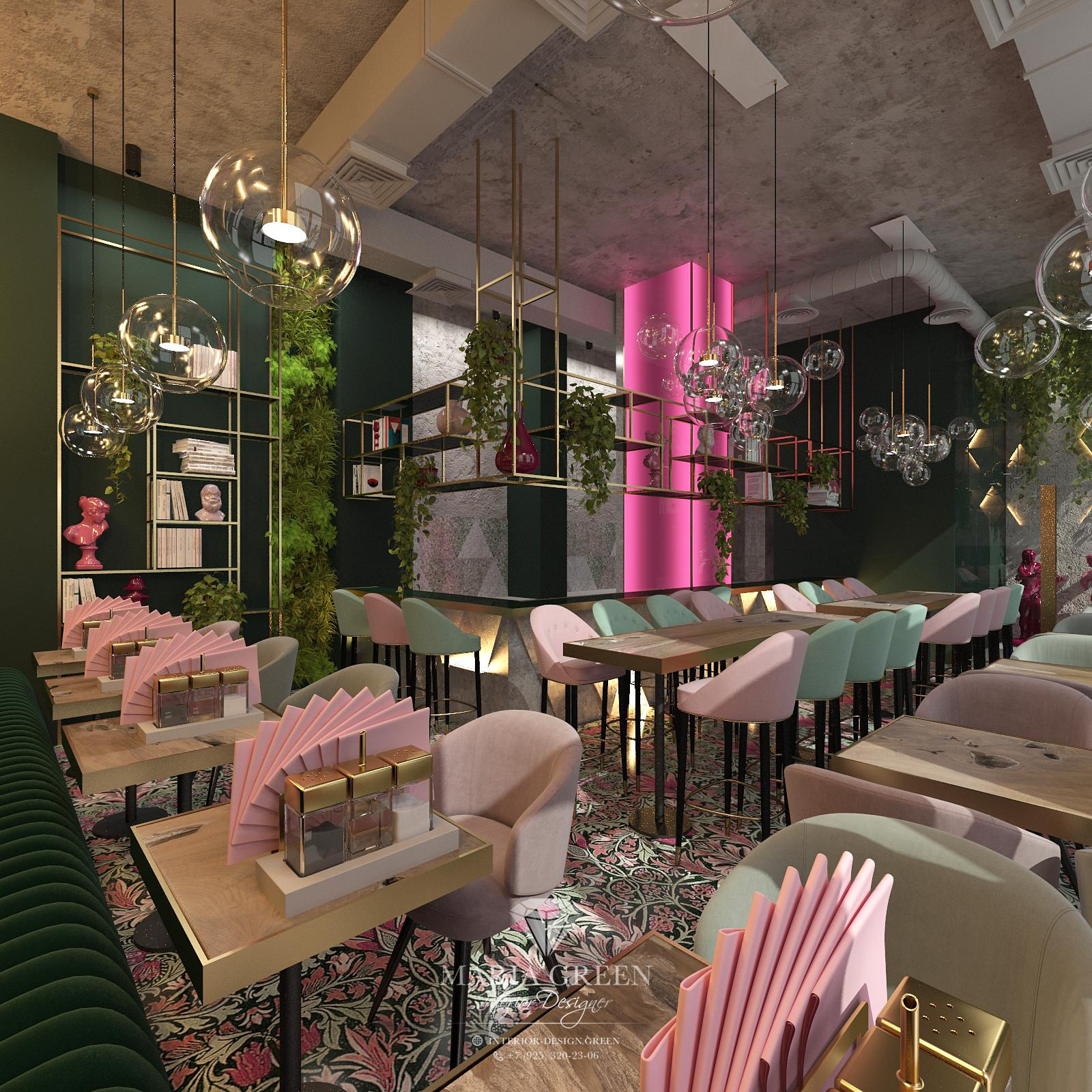 A design of the cafe “Baranka”