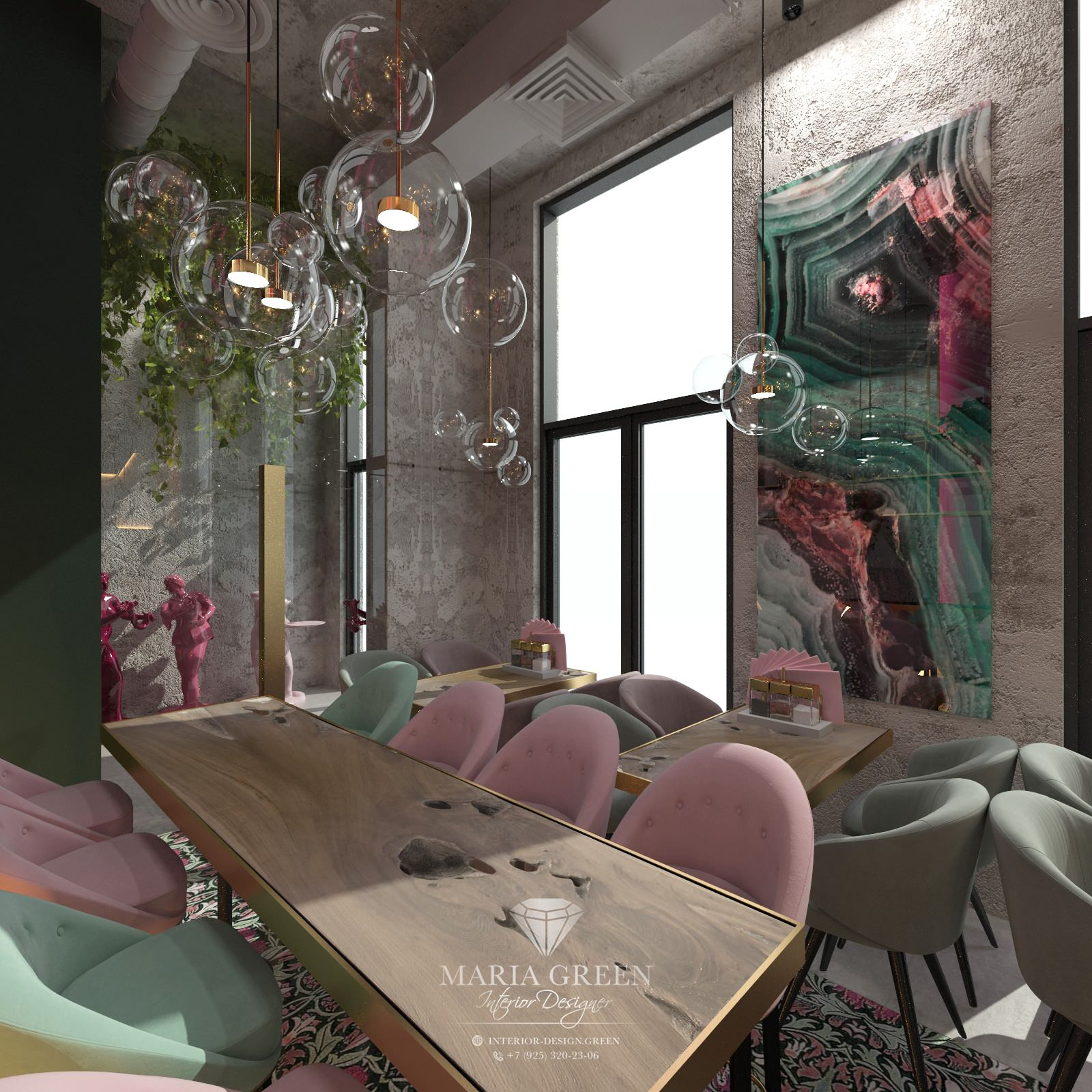 A design of the cafe “Baranka”