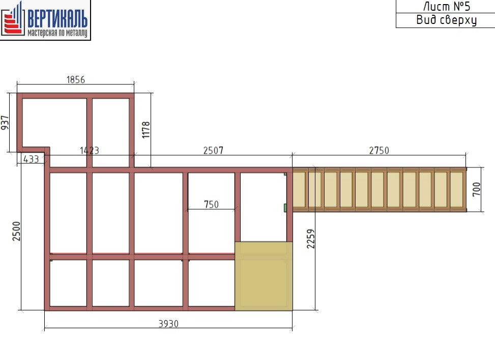 Спальня на антресольном этаже