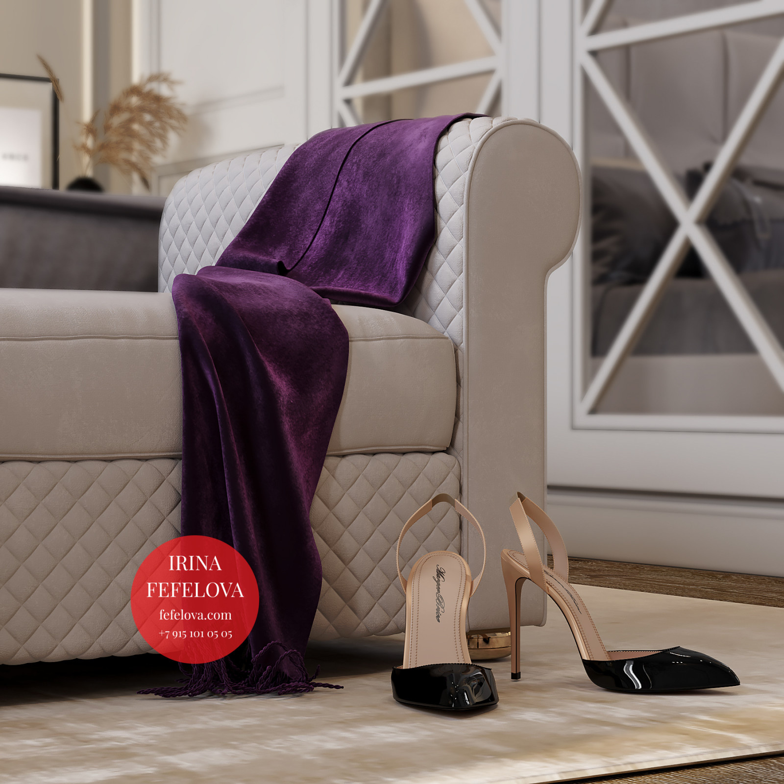 Спальная комната. Милан. Италия