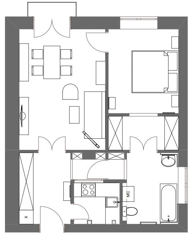 Квартира на Краснохолмской набережной
