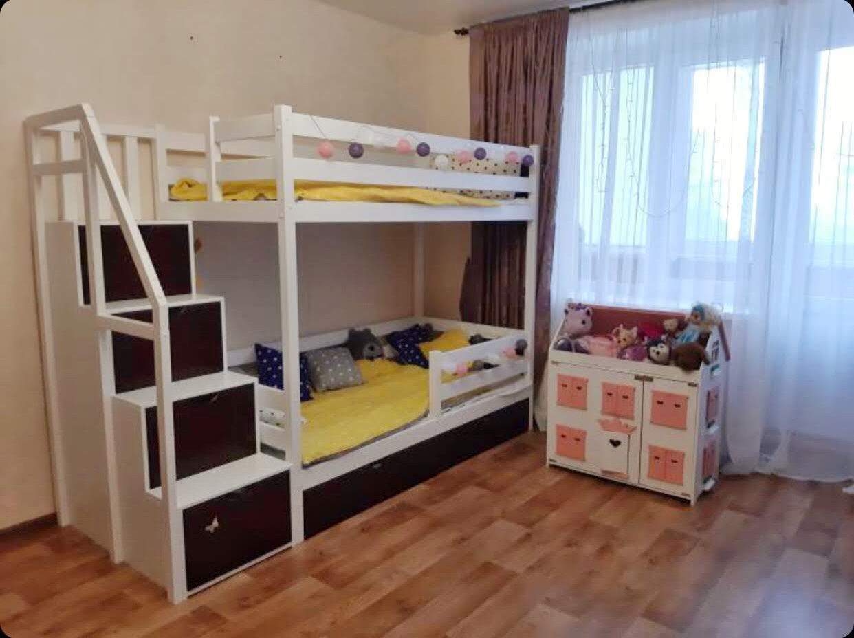 Детская двухъярусная кровать "Симба" от фабрики "RuLes".