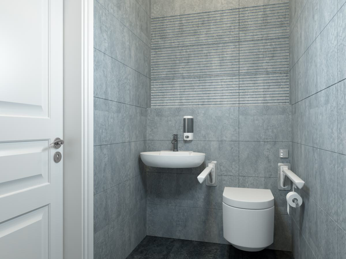 Обложка проекта: Интерьер санузлов на горнолыжном курорте от Анны Шац