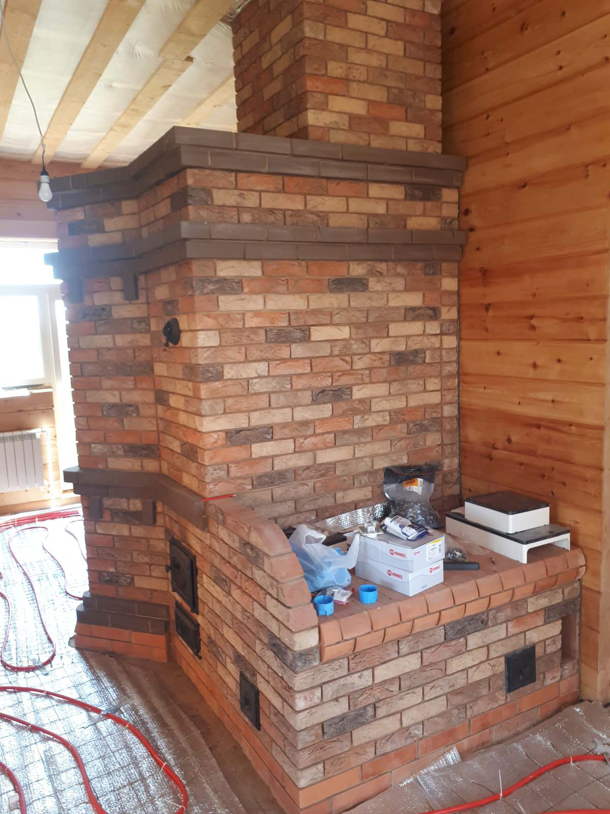 Русская печь с тёплым лежаком