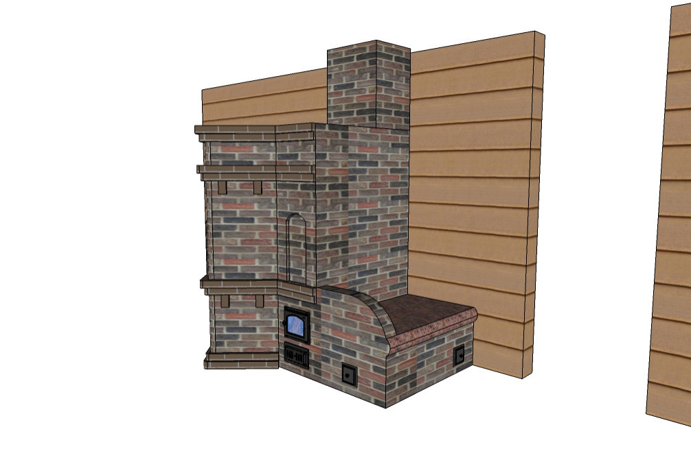 Русская печь с тёплым лежаком