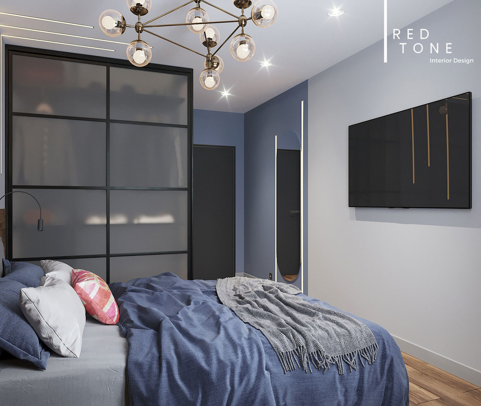 Мужской интерьер в ЖК "Лайф" Спб