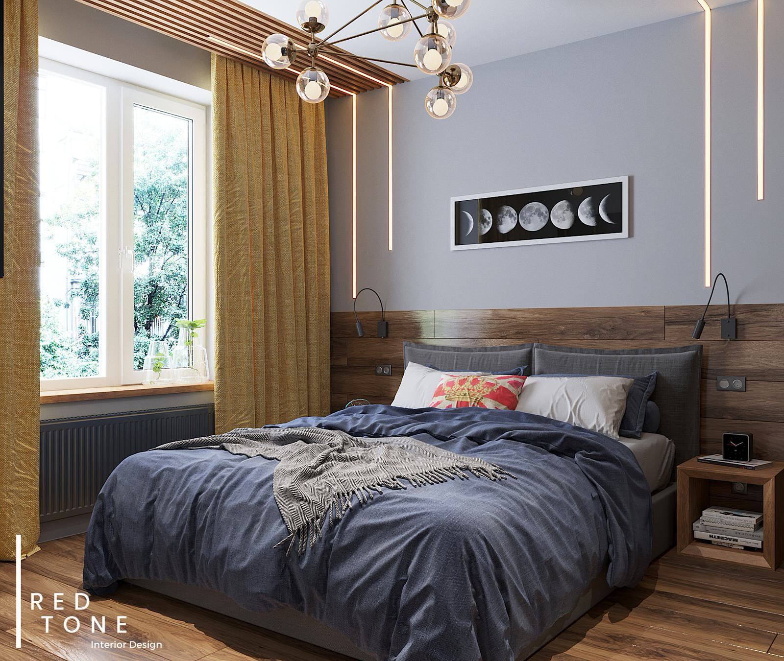 Мужской интерьер в ЖК "Лайф" Спб