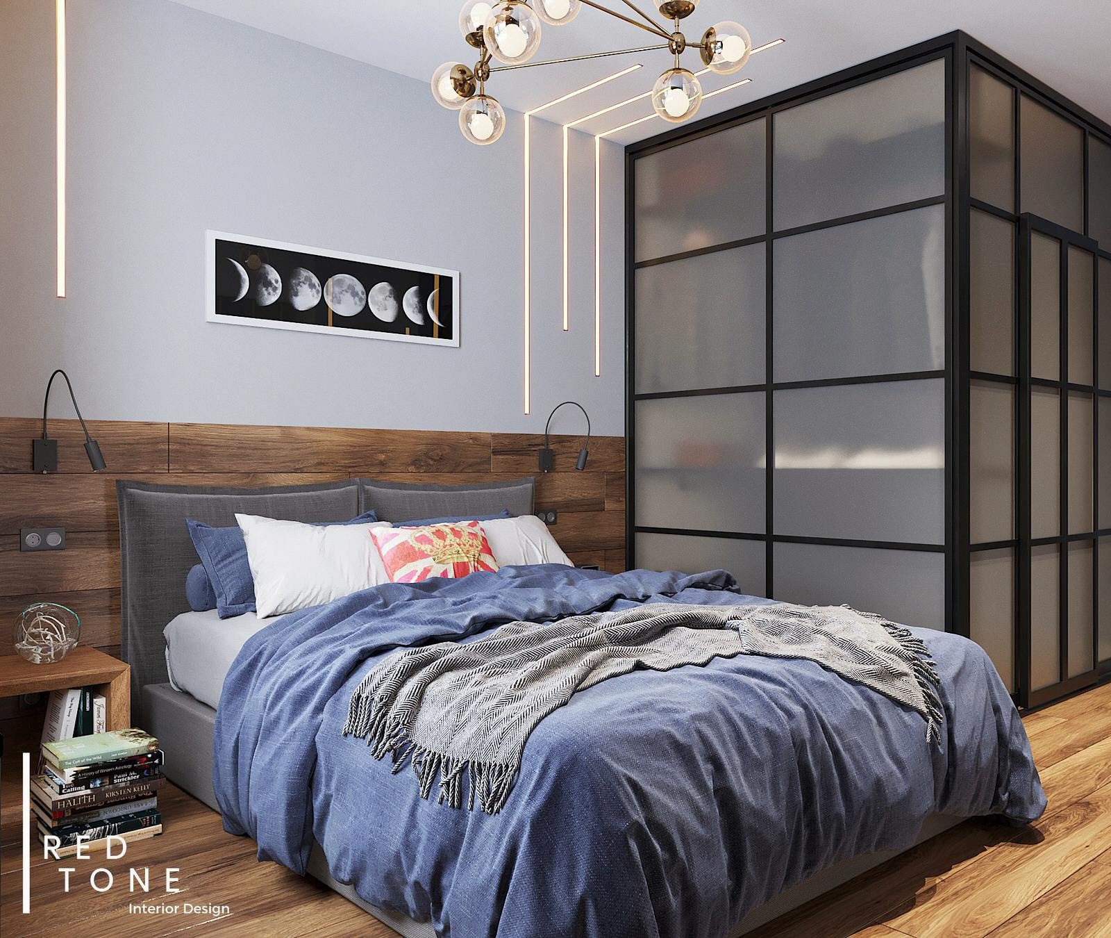 Мужской интерьер в ЖК "Лайф" Спб